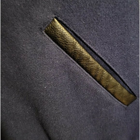 USA Hockey NHL Official Men's Size 2XL Letterman Varsity Wool Leather Jacket - Picture 6 of 10